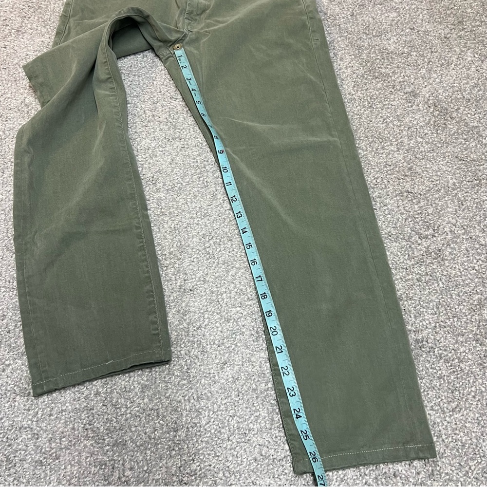Frame Jeans Mens 31x26 Green L Homme Slim Wash Military Stretch Pants Denim - Picture 2 of 11
